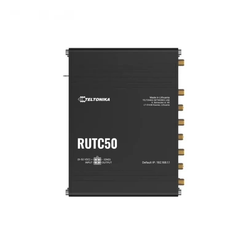 Router Teltonika RUTC50 Wireless Gigabit Ethernet Dual-Band (2,4 GHz / 5 GHz) 5G preto