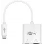 Adaptador multiporta Goobay USB-C™ HDMI, branco, 0,145 m - expande um dispositivo USB-C™ com uma porta HDMI™ (62110)