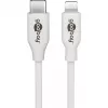 Conjunto de carregamento Apple Lightning / USB-C PD 30 Watt, carregador branco, cabo de 1 metro, PD