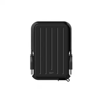 Disco externo Silicon Power 5 TB USB 3.2 Gen 1 (Type-A) A66, Preto, Resistente a choques