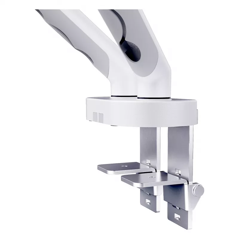 Suporte de monitor DIGITUS Dual-Design para 2× ecrãs de 35 polegadas, grampo, 2×10 kg, VESA 75–100, inclinável -45–90°