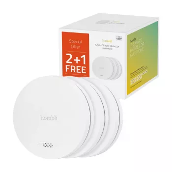 Detetor de fumo inteligente Avanca Hombli branco pack promocional 2+1