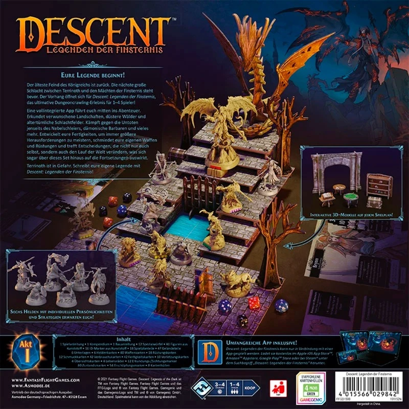Jogo de tabuleiro Asmodee FFGD1500 — jogo de role-playing, idade recomendada 14+