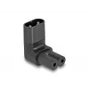 Adaptador de rede DeLOCK IEC 60320 C8 para tomada C7 2,5 A 90° preto