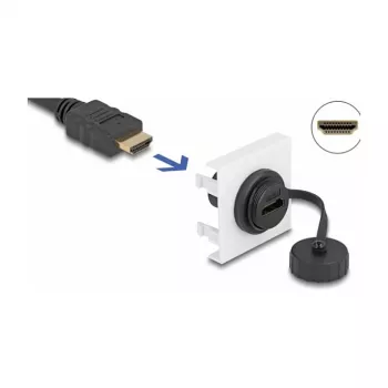 DeLOCK Easy 45 módulo HDMI 45 x 45 mm comprimento do cabo 0,045 m