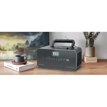 Leitor de CD Muse M-28 DG leitor de CD portátil preto