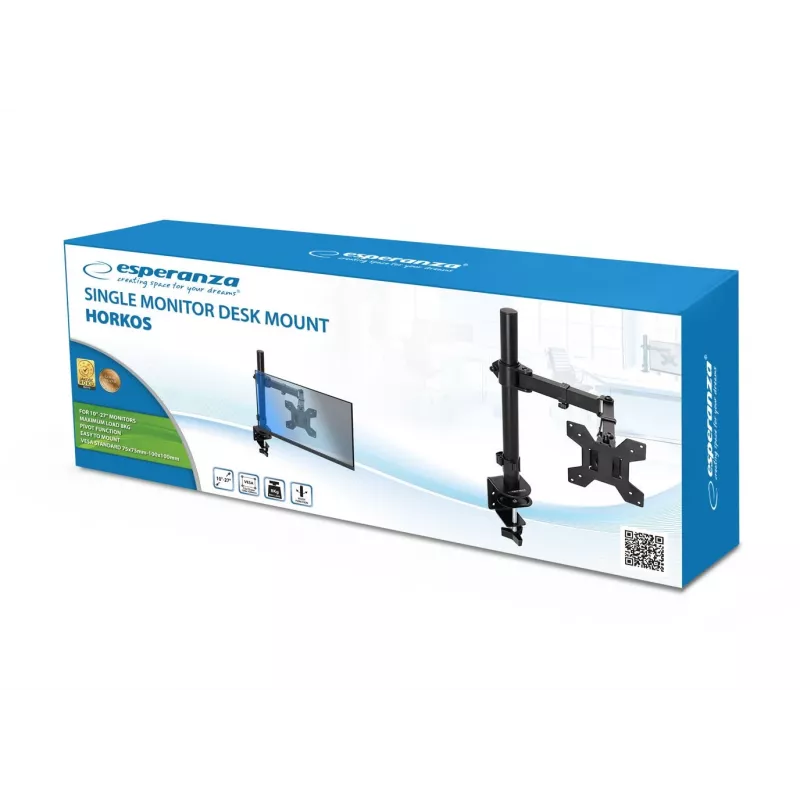 Suporte de mesa para monitor ESPERANZA ERW017 para ecrãs de 10–27