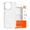 Capa magnética McDodo para iPhone 15 Pro (transparente)