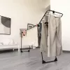 Estendal VILEDA Infinity Flex Ultimate Telescópico — preto, alumínio revestido, 30 m de área de secagem, dobrável, rodas