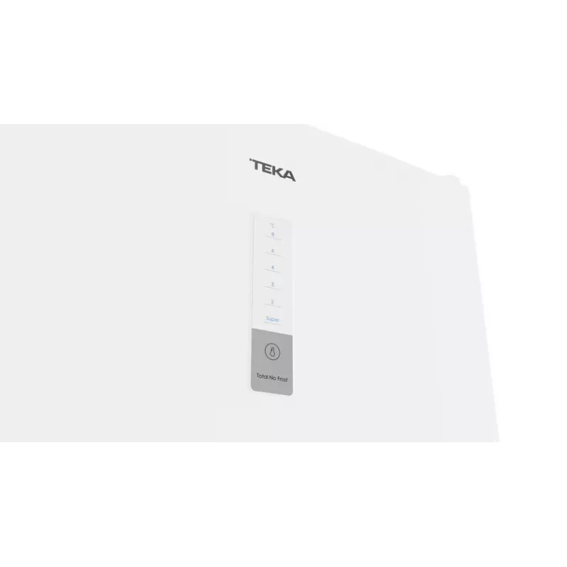 Frigorífico de livre instalação TEKA NFL 355 WH — capacidade total 310 L, frigorífico 224 L, congelador 86 L, No Frost, ecrã tátil, congelador na parte inferior, branco