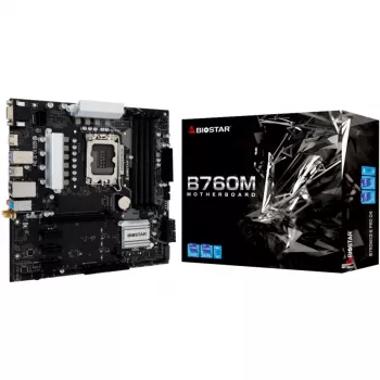 Placa-mãe Biostar B760MX2-E Pro D4 - B760 - Socket 1700 - Micro ATX