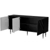 Cómoda Cama 3D MOUNTAIN 154x40x72 preto + dourado