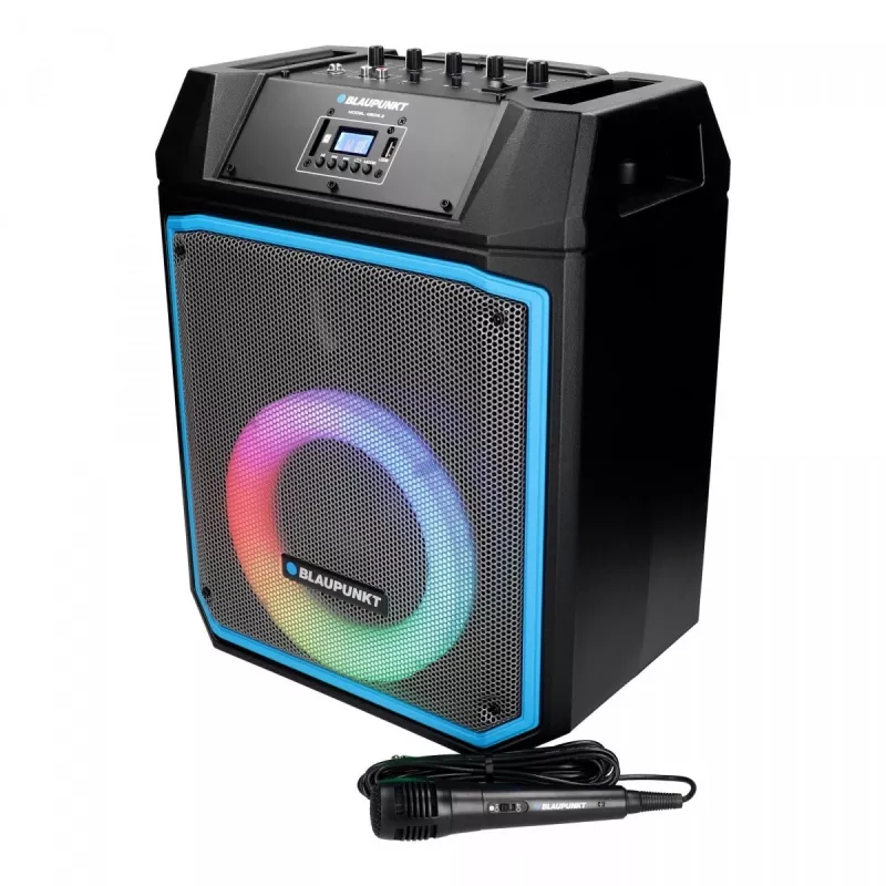 Sistema de áudio MB08.2 PLL FM USB/SD/BT Karaoke LED