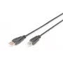 Digitus ASSMANN - Cabo USB - USB Type-A, 4 pinos (M) - USB Type-B, 4 pinos (M) - 50 cm (USB/USB 2.0) - Preto (AK-300105-005-S)