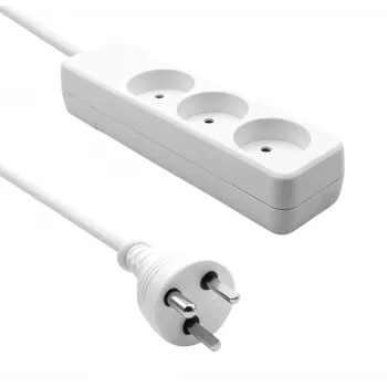 Tomada múltipla ProXtend K3-KIT10W — extensão de 3 tomadas, cabo de 10 m