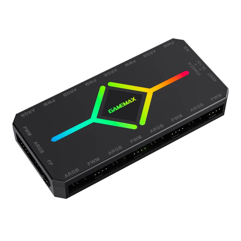 Gamemax | Comando remoto | V4.0 ARGB PWM HUB BK | Preto | Gamemax
