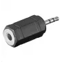 Adaptador de cabo Microconnect AUDASM 2,5 mm para 3,5 mm preto