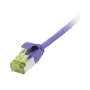 Cabo de patch RJ45, CAT6A 500MHz, 3 m, lilás, U/FTP, Slimline redondo d=3,8 mm, TPE/LSZH(Superflex), AWG32, com cabo bruto Cat.7, Synergy 21 (S217396V3)