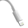 Cabo para telemóvel Baseus TZCALZJ-02 branco 1,5 m USB A Lightning
