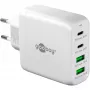 Goobay 64818 carregador para dispositivos móveis auscultadores - portátil - smartphone branco AC carregamento rápido interior (64818)