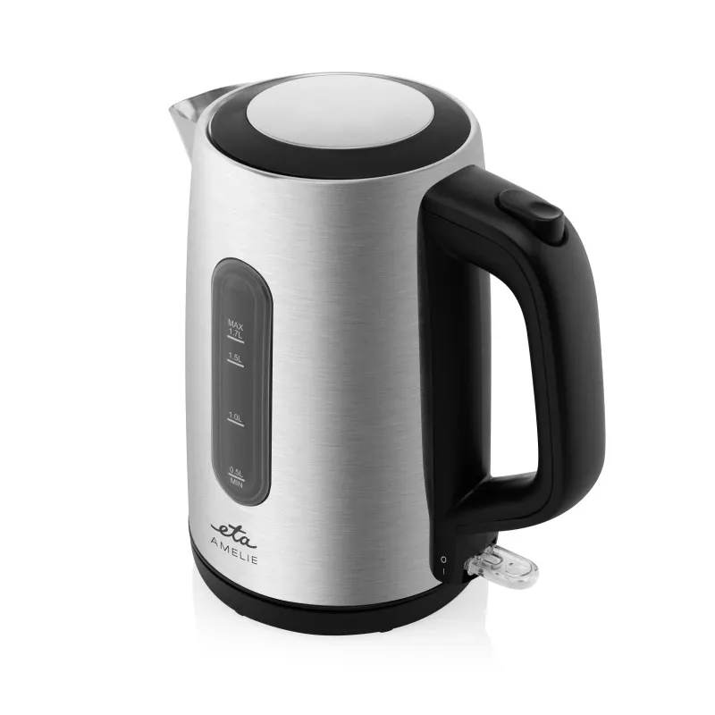 Chaleira elétrica ETA Amelie 1,7 L 2200 W — Aço inoxidável, preto