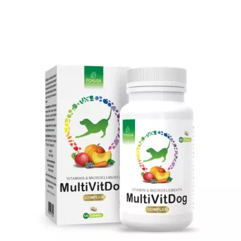 POKUSA MultiVit Dog Complex - Suplemento alimentar para cães - 120 unid.