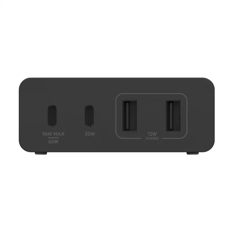 Carregador Belkin WCH010vfBK para interiores AC carregamento rápido 2 USB Type-C preto