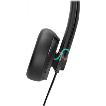 Yealink YHS34 Headset, com fios, arco de cabeça, escritório/callcenter, preto