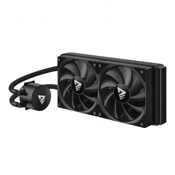 Kit de refrigeração líquida SAVIO NOX 240 mm – radiador de 240 mm, 2 ventoinhas de 120 mm, radiador de alumínio, base de cobre, compatível com LGA 2011/2011-v3/2066/1200/115x/775