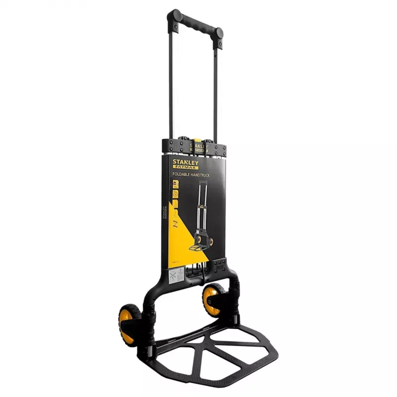 Carrinho de transporte dobrável STANLEY FXWT-705-SP — carrinho de mão, estrutura de alumínio, capacidade de carga 70 kg, dobrável, 2 rodas