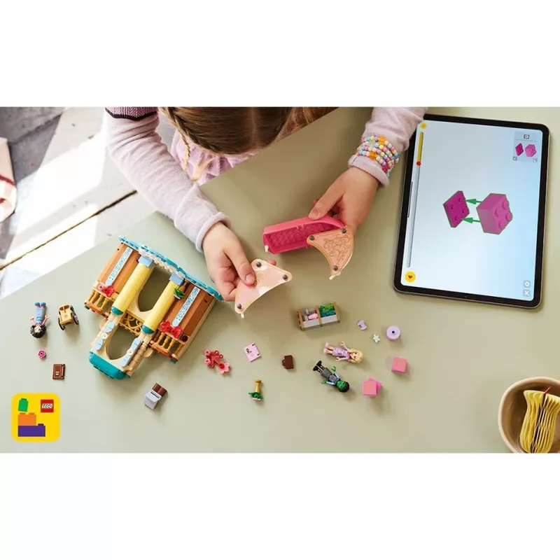 Conjunto de construção LEGO 75681 com minifiguras de Wicked, Glinda, Elphaba, Nessarose e Shiz Universidade