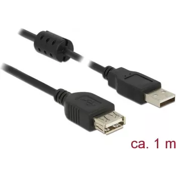Cabo USB DeLOCK 84883 USB 2.0 1 m preto