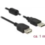 Cabo USB DeLOCK 84883 USB 2.0 1 m preto