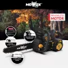 Motosserra com bateria MoWox ECS 4062 Li — 62 V iões de lítio, tensão da corrente sem ferramentas (apenas corpo, sem bateria/carregador)