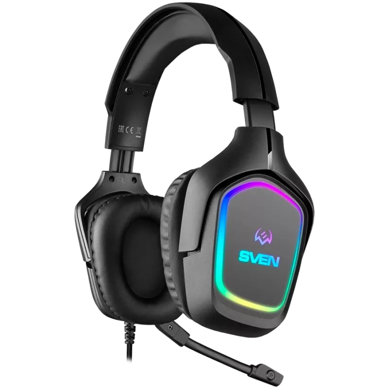 Headset gaming com microfone AP-U750MV, preto (USB, RGB)