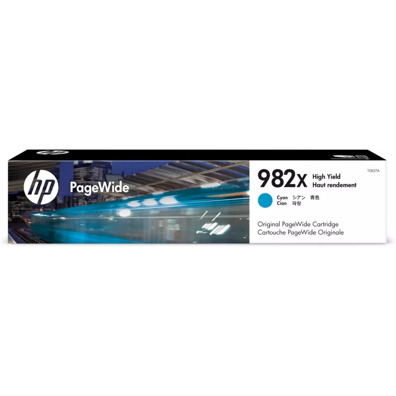Cartucho original HP 982X alta capacidade ciano PageWide, ciano, 1 unid., 16000 páginas