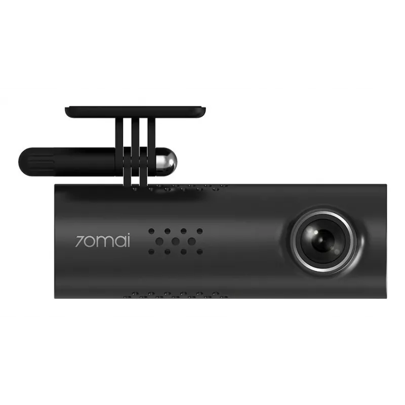 Dashcam 70mai M200, 1080p Full HD 1920×1080, H.265, 60 fps, bateria 300 mAh, Wi-Fi, microSD até 128 GB, abertura f/1.8, preto
