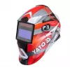 Yato YT-73921 máscara de soldar com escurecimento automático, preto/vermelho/prateado