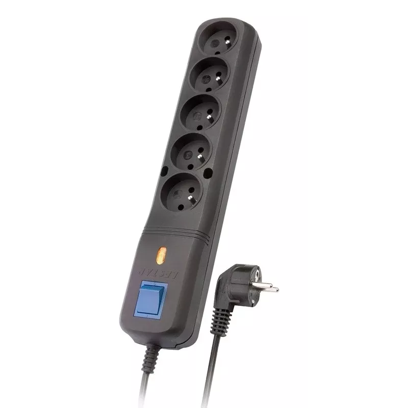 Lestar 5w Lv-530wa, protetor de sobretensão, 1,5 m, preto Lv-530w G-a K. Cz 1,5m