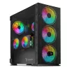 Caixa para PC SAVIO Raptor X1 ARGB vidro/mesh preto