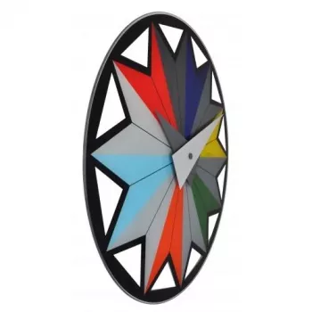 Relógio de parede NeXtime 8163 Circus, Ø43 cm, preto/multicolor
