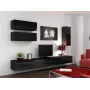 Suporte de TV Cama VIGO 140 30/140/40 preto/preto brilhante