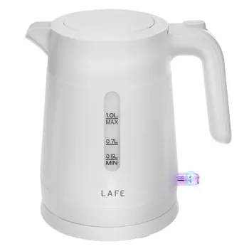 Chaleira elétrica LAFE 1 L 2200 W branco
