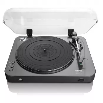Gira-discos com transmissão por correia Lenco LBT-120BK Preto Semiautomático