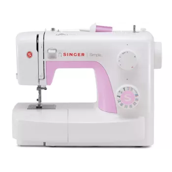 Máquina de costura | Singer | SIMPLE 3223 | número de pontos 23 | número de casas de botão 1 | branco/rosa