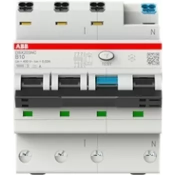 Interruptor diferencial ABB DSX203NCA-B16/0.03 6kA 3P+N A B 16 30mA (2CSR256192R1165)
