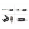 DeLOCK 66903 conector de cabo RJ-45 preto metálico macho 25 unid.