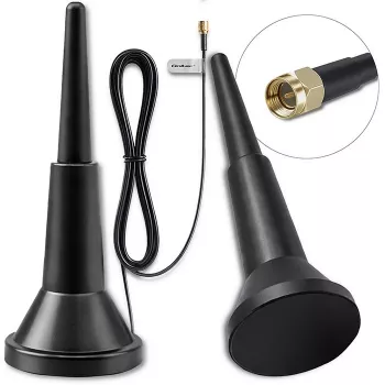 Antena externa 4G-LT QOLTEC 5 dBi 600–2700 MHz conector SMA com cabo de 3 m