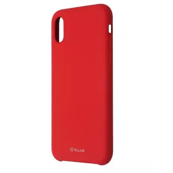 Capa para telemóvel Tellur Silicone Cover para iPhone XS — vermelho