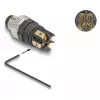 Conector DeLOCK M8 codificação A 4 pinos macho ligação por parafuso preto